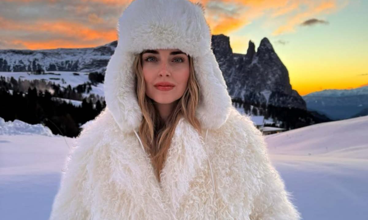 chiara ferragni in montagna