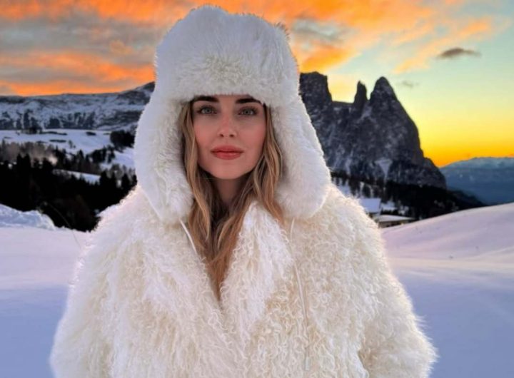 chiara ferragni in montagna